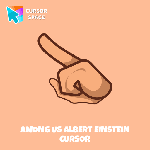Among Us Albert Einstein cursor